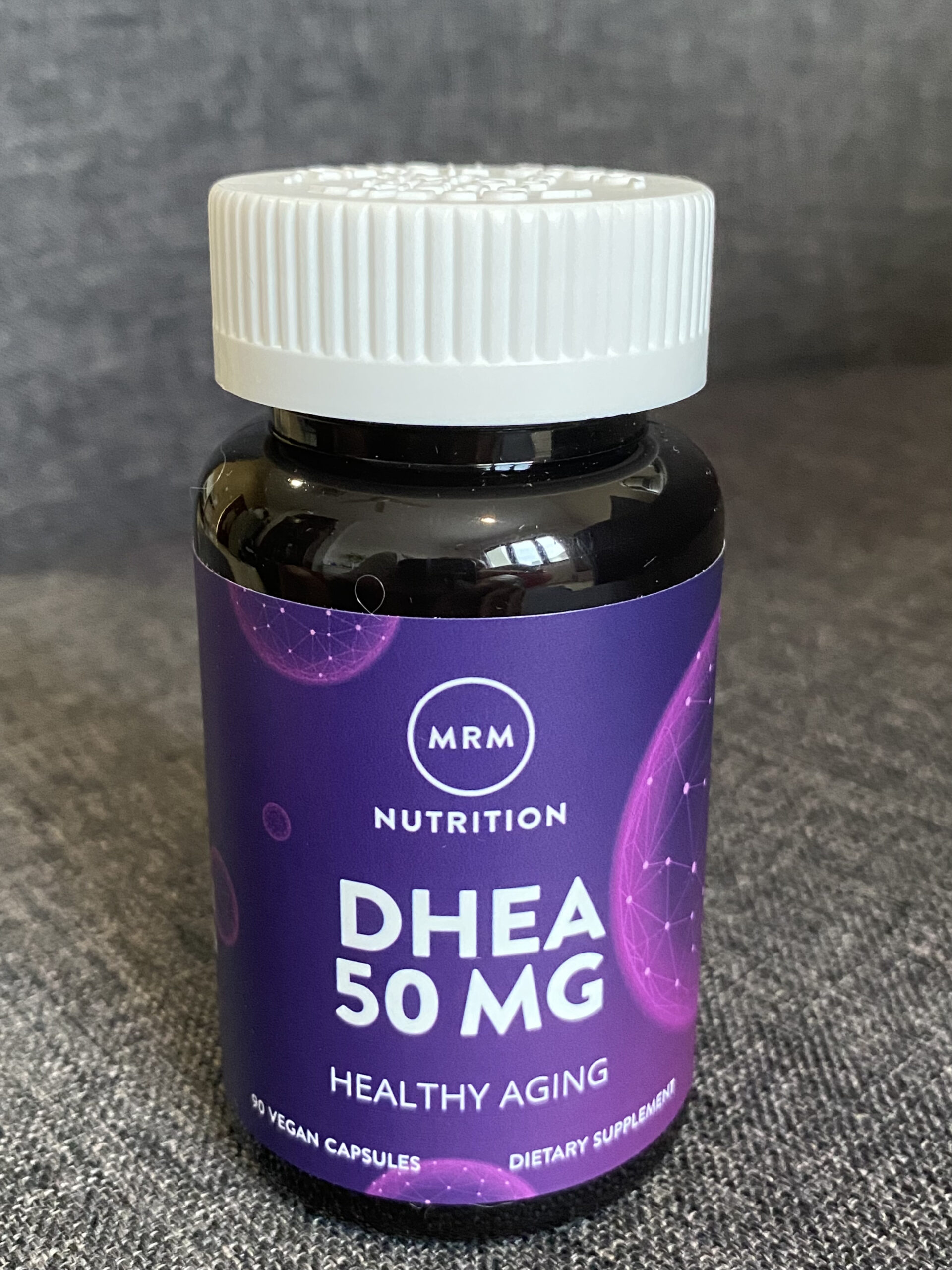 A Purple Bottle Of DHEA