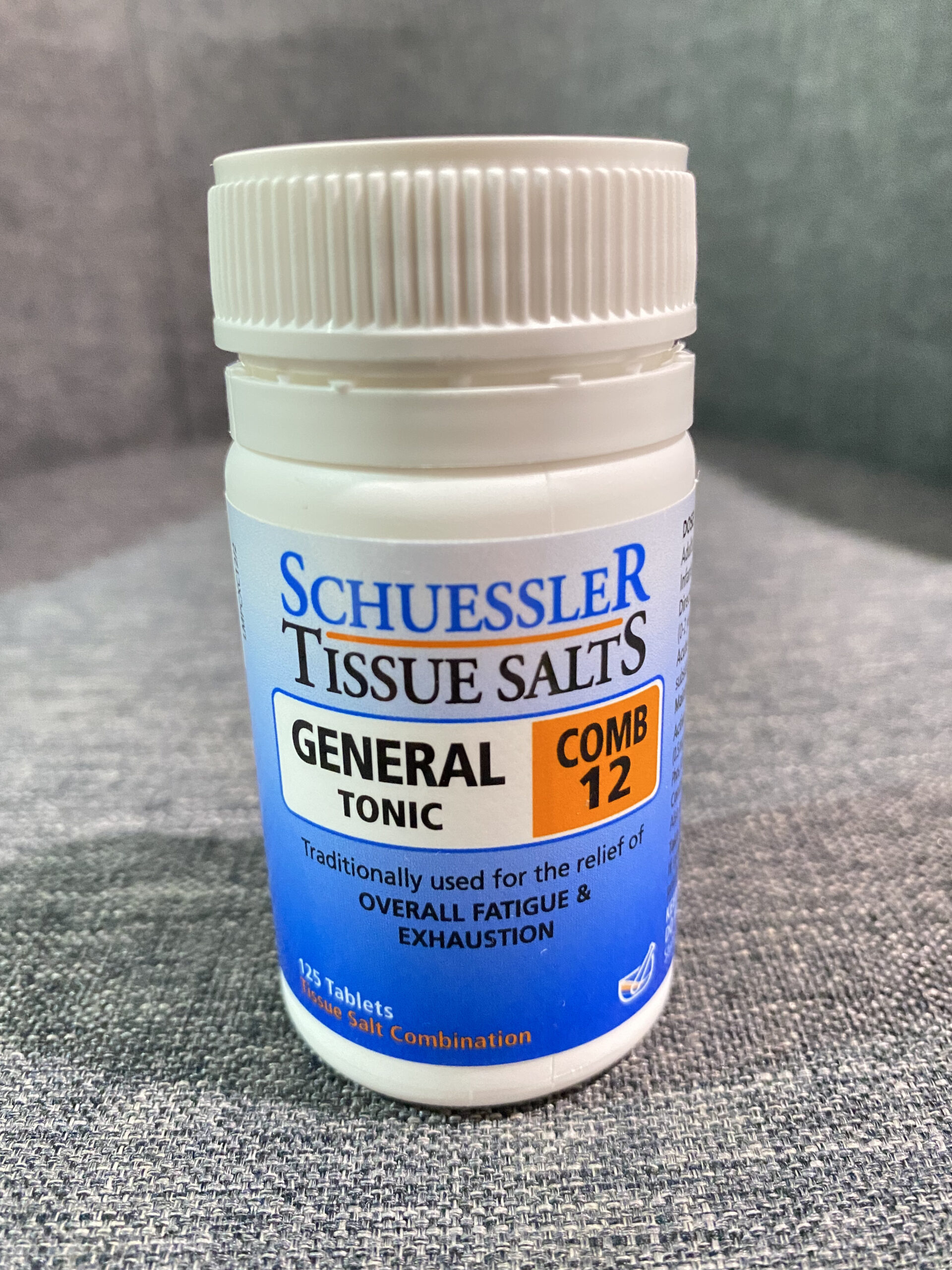 Schuessler Tissue Salts. Reduces Fatigue. Helps Overcome Exhaustion.